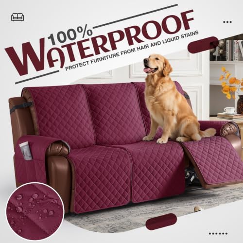 KinCam Waterproof Recliner Sofa Covers Washable, 3 Seater - Image 3