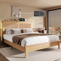 Lifezone Wood Queen Bed, Solid Wood Bed by Lifezone
