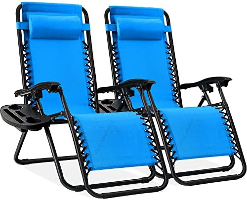 Best Choice Products Zero Gravity Chair Recliner, Light Blue by BestChoiceProducts