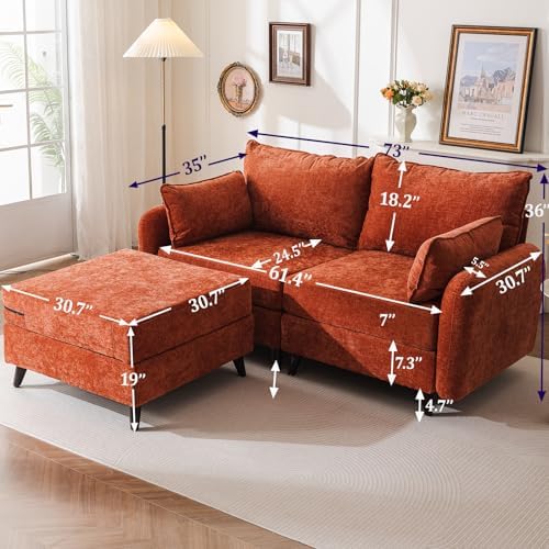 Rexulqo 73'' Modular Sectional Couch - Image 2