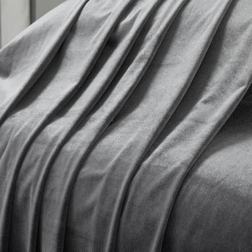 Grey Velvet Fabric by The Yard, 5 Yards - Image 5