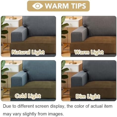 H.VERSAILTEX Stretch Velvet 2 Piece T Cushion Sofa Slipcovers - Image 4