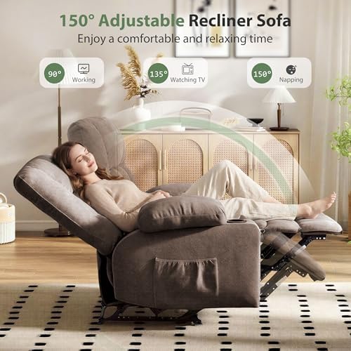 Loveseat Recliner Sofa, Wall Hugger Reclining Loveseat - Image 4