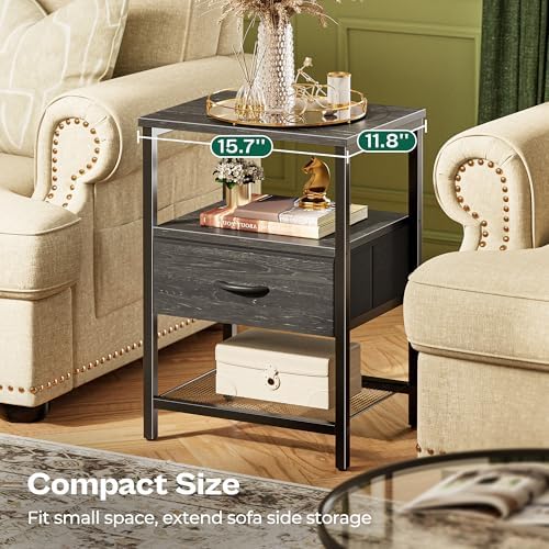 Huuger Nightstand Set of 2, Night Stand - Image 5