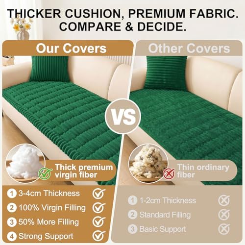 Smiry Couch Cover for Dogs, Non Slip Washable Sofa Protector for Pets - Image 5