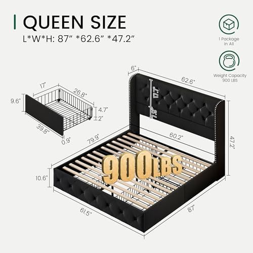 LARMACE Queen Size Bed Frame - Image 2