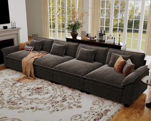 CDCASA 154" Oversized Modular Sectional Sofa, Comfy Cloud Couch, 4-Seater by CDCASA