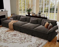 CDCASA 154" Oversized Modular Sectional Sofa, Comfy Cloud Couch, 4-Seater by CDCASA