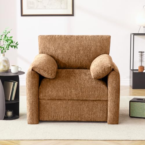 Howjoe Accent Chair for Living Room, Oversized Armchair, Rustic Broning - Image 3