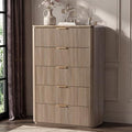 46"W Fluted 5 Drawer Bedroom Dresser, by DelArk