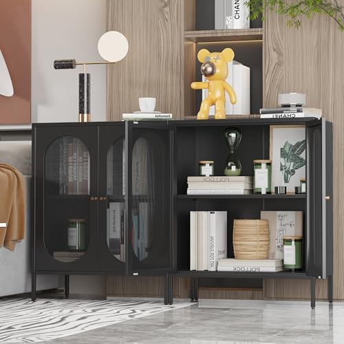 2 Door Accent Cabinet, Metal Storage Cabinet - Image 4