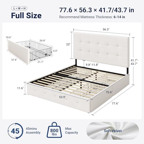 Allewie Full Size Storage Bed Frame - Image 2
