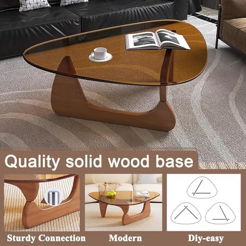 Mid Century Modern Glass Coffee Table, Coffee Table - Image 3
