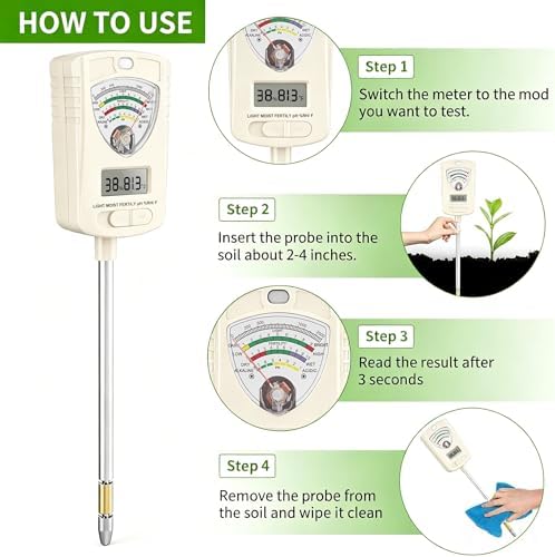 Soil Test Kit, 6 in 1 Soil Tester - Image 4