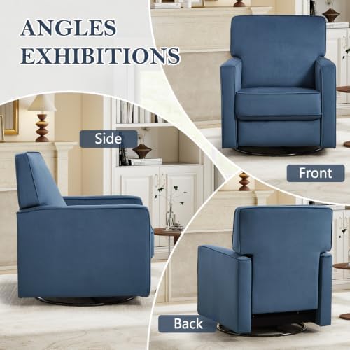 CANMOV Swivel Recliner Chair Set of 2, Push Back Recliner Chair, 360° Swivel - Image 6