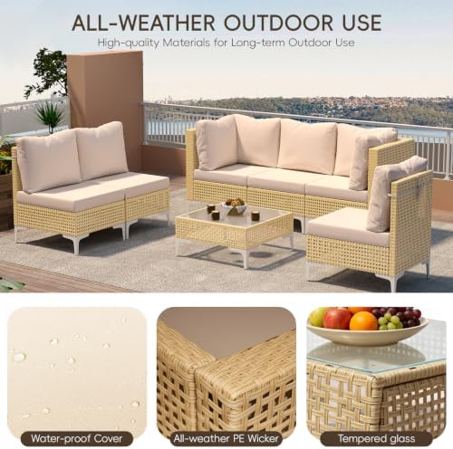 Boho Outdoor Patio Furniture Set - Image 2