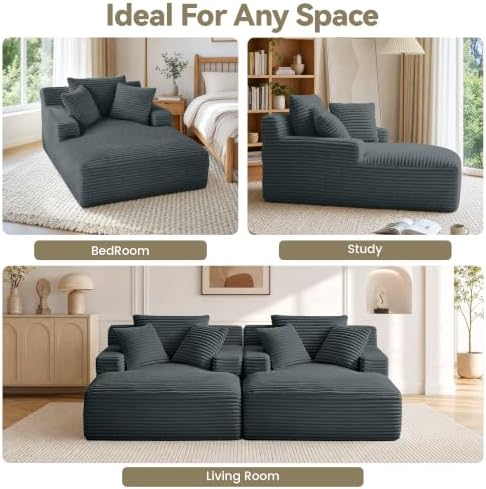 NicBex 66”Oversized Chaise Lounge Chair Indoor - Image 3