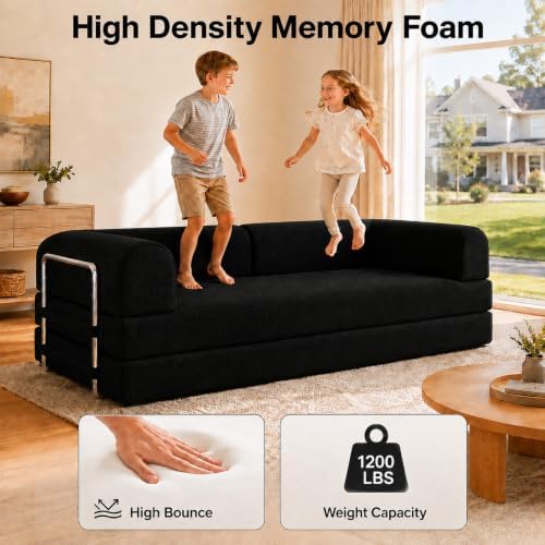 WHGBJA 79" 5 in 1 Convertible Sofa Bed Couch, Modular Sectional - Image 5