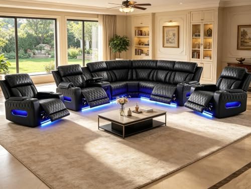 Power Reclining Sectional Sofa by PonlivingFurniture