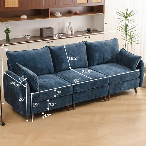 Rexulqo 104'' Modular Sectional Sofa - Image 6
