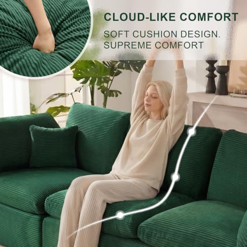 133" Cloud Sectional Couch, Boneless Couches - Image 5