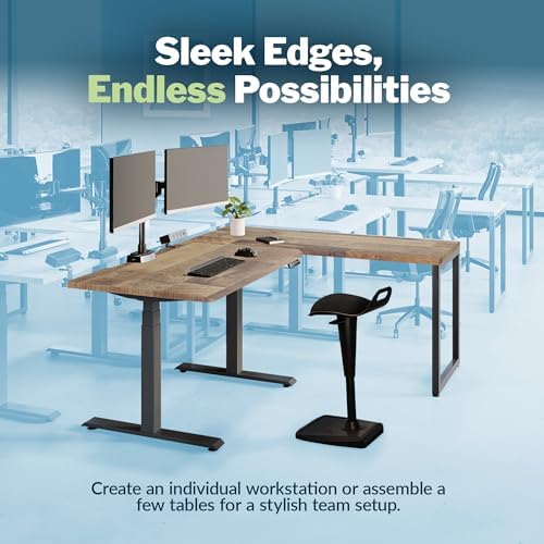 Vari Table for Home Office – 60x24 – Reclaimed Wood/Slate - Image 4