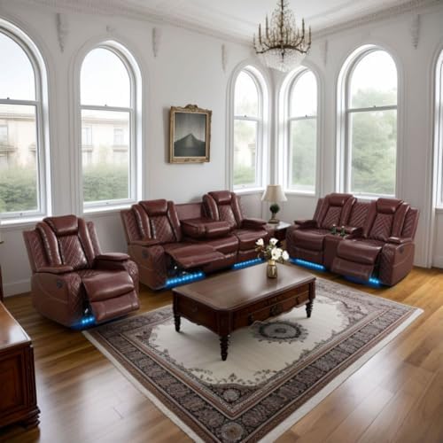 Electric Power Recliner Chair/Loveseat/Sofa Living Room, Comfy Home Theater - Image 6