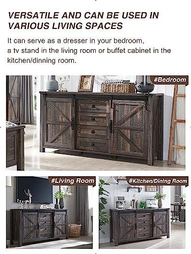 T4TREAM 60-Inch Farmhouse Dresser - Image 7