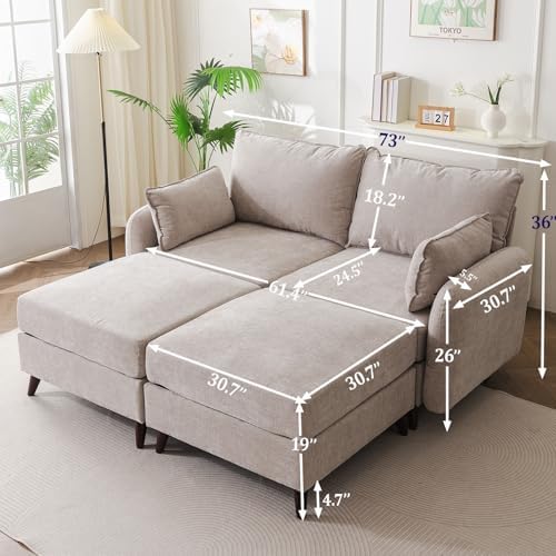 Rexulqo 73'' Modular Sectional Couch - Image 2