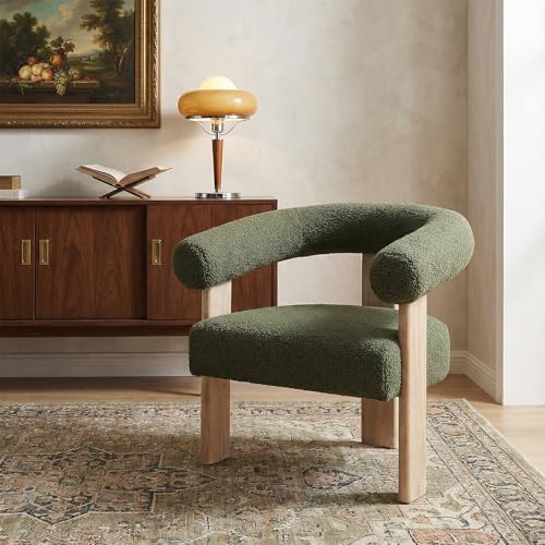 VKNOW Barrel Accent Chair, Vanity Chair - Image 6
