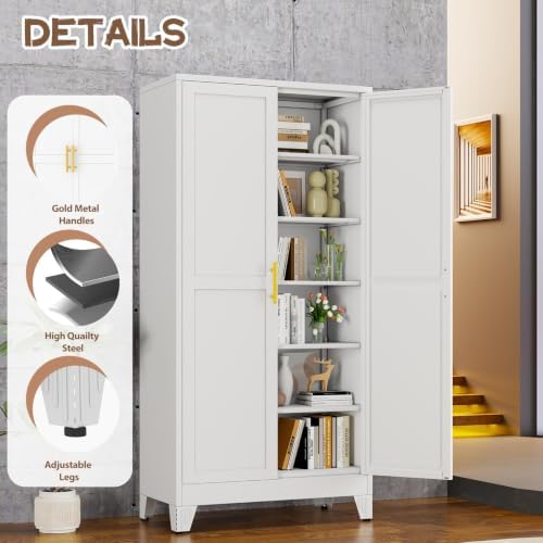 winiowa Metal Pantry Storage Cabinet - Image 4