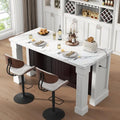 63" Large Imitation Marble Dining Table by Gyfimoie
