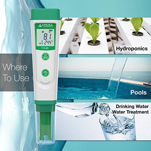 Apera Instruments AI213 Value Series TDS20 Waterproof TDS Pocket Tester kit - Image 4