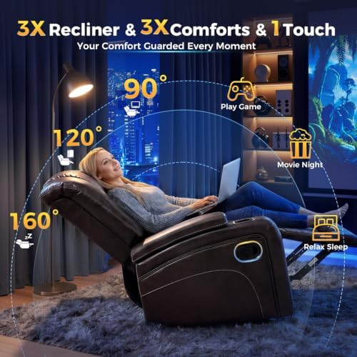 3+1+1 Seater Recliner Sofa Set, Reclining Sofa Couch - Image 3