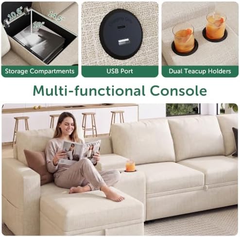 HONBAY Modular Sleeper Sofa - Image 3