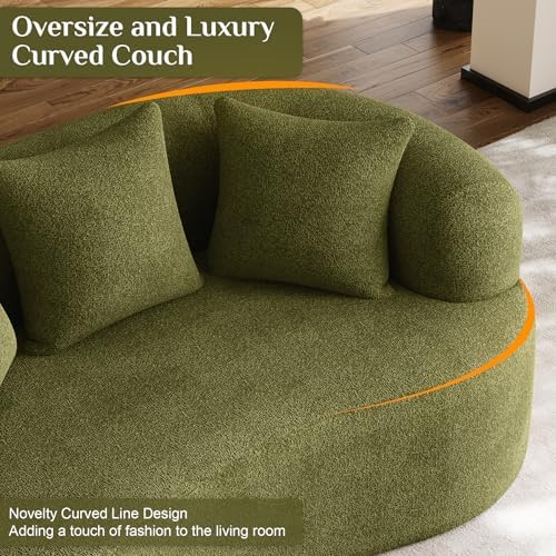 68.5" Loveseat Sofa for Living Room, Modern Luxury Plush Chenille Extra Deep - Image 6