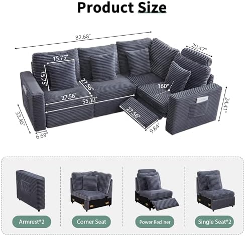 RARZOE Modular Sectional Sofa - Image 2