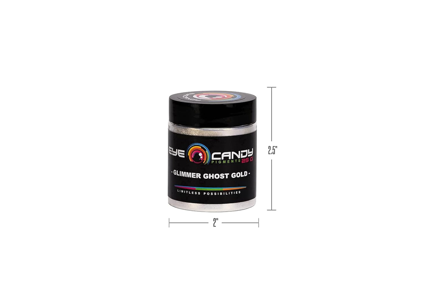 Eye Candy Premium Mica Powder Pigment “Glimmer Ghost Gold” (25g) Multipurpose DIY Arts and Crafts Additive | Woodworking, Natural Bath Bombs, Resin, Epoxy, Soap, Nail Polish (Glimmer Ghost Gold, 25G)