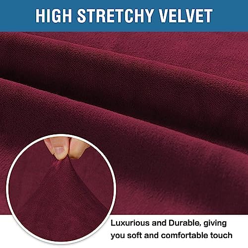 H.VERSAILTEX Stretch Velvet Sofa Covers Large Couch Covers Sofa Slipcovers - Image 3