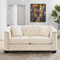 59" Modern Velvet Chesterfield Sofa by Kolavess