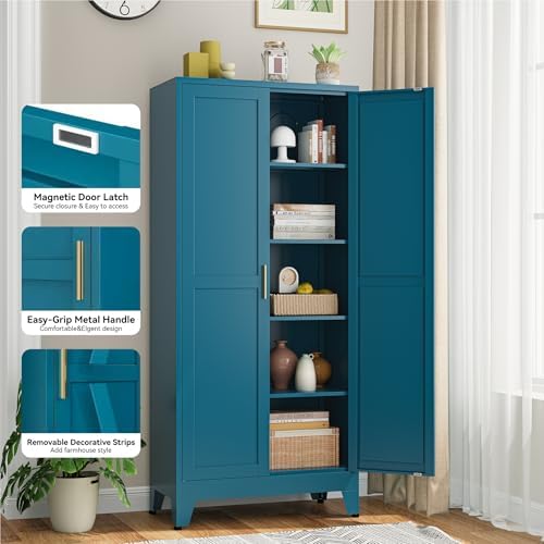 Bevivog Tall Bathroom Storage Cabinet Freestanding - Image 4