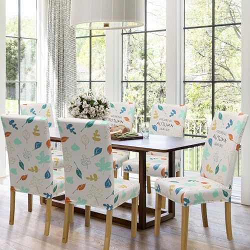 Dining Chair Covers, Stretch Seat Covers, Washable Furniture Protector - Image 2