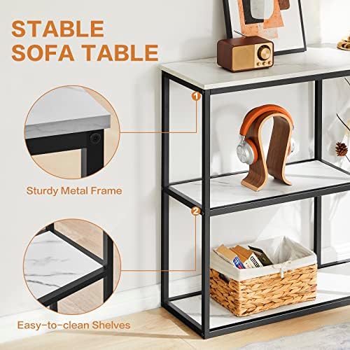 WOHOMO Console Table, 12 Inch Narrow Entryway Table - Image 5