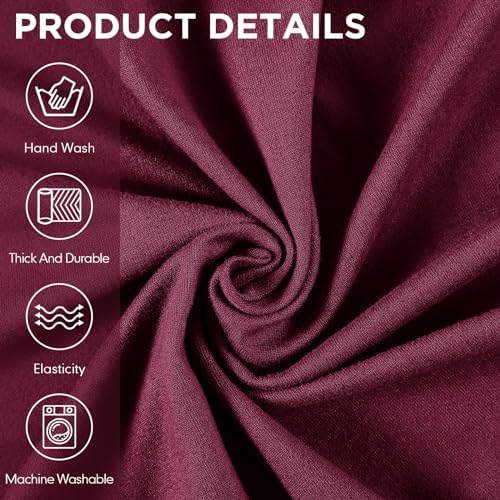 Peryiter 3 Pcs Couch and Loveseat Sofa Covers, Milk Silk - Image 4