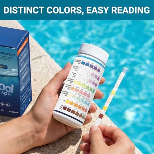 2026 Salt Water 8-in-1 Pool Test Strips Kit | 150 Strips Pool Salt Test Strips - Image 5