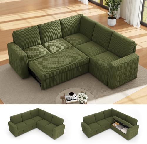 86" Sectional sleeper Sofa Bed, Pull Out Couch by Unknown