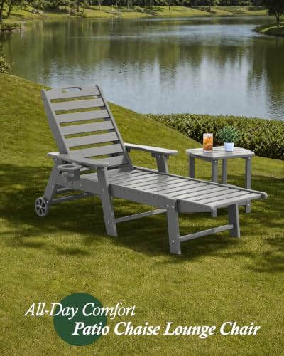 Chaise Lounge Outdoor Set of 4, Lounge Chair Outdoor - Image 3