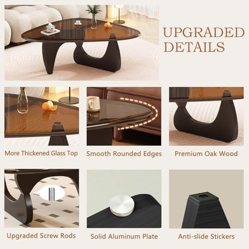 Coffee Table for Living Room Mid Century Modern Center Small Table - Image 6