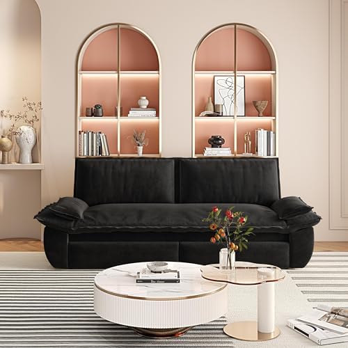 73.2" Futon Sofa Bed Queen Size, 3-in-1 Convertible Sleeper Sofa - Image 2