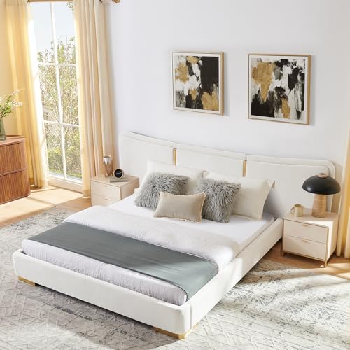 Queen Size Upholstered Bed Frame by Kolavess
